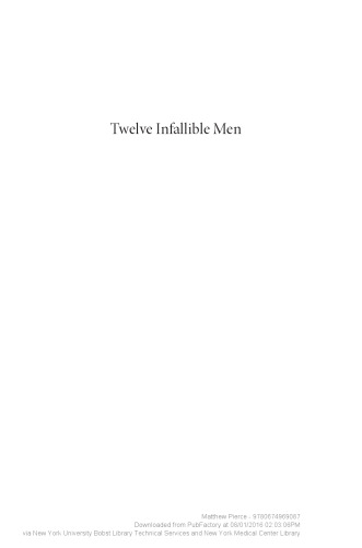 Twelve Infallible Men. The Imams and the Making of Shi’ism