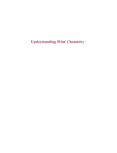 Understanding Wine Chemistry