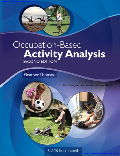 Occupation-Based Activity Analysis