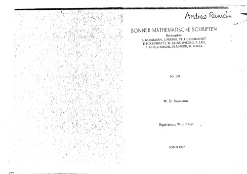 Equivariant Witt Rings