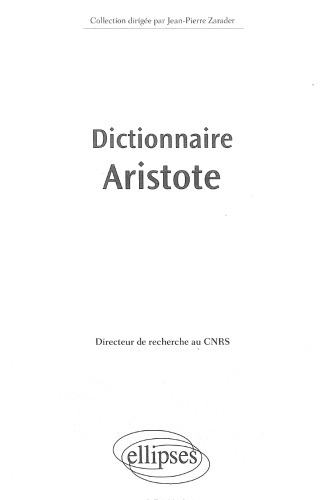 Dictionnaire Aristote