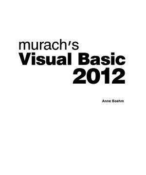 Murach's Visual Basic 2012