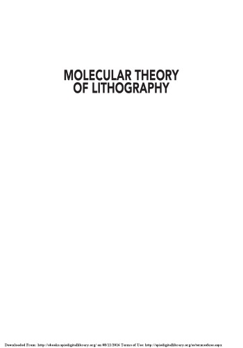 Molecular Theory of Lithography