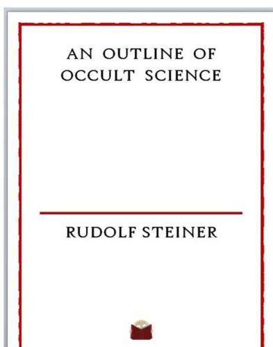 Occult Science: An Outline
