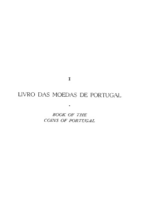 Livro das Moedas de Portugal - Ferraro Vaz