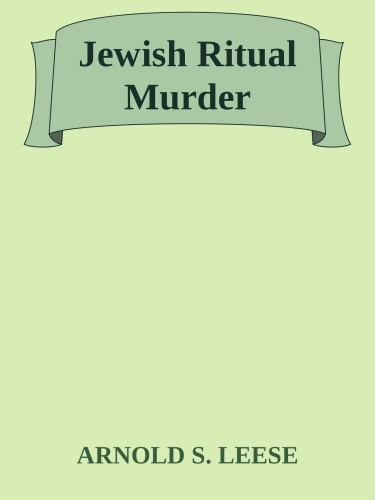 Jewish Ritual Murder
