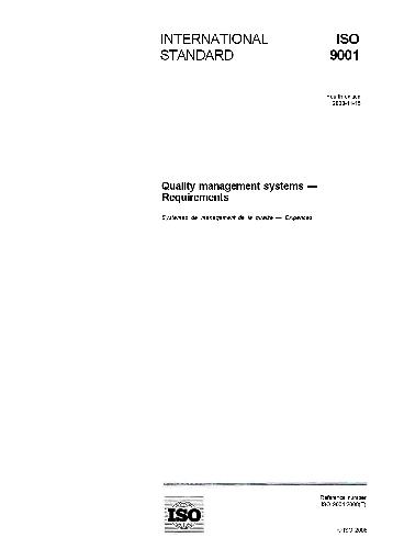 ISO 9001:2008 Quality management systems ? Requirements