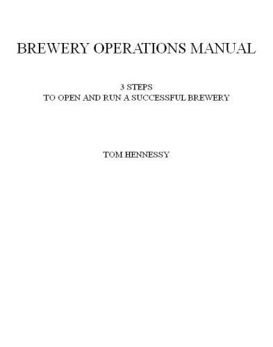Brewery Operations Manual