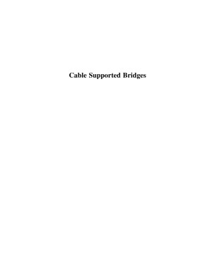 Cable Supported Bridges  Concept and Design, 3 edition