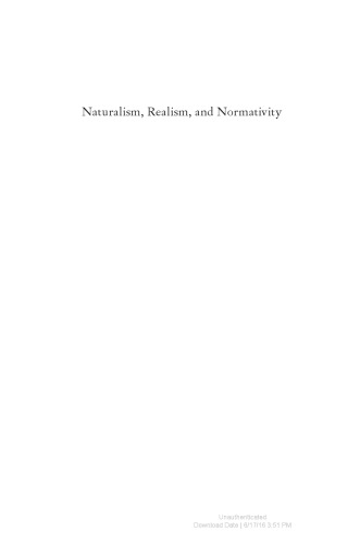 Naturalism, Realism, and Normativity