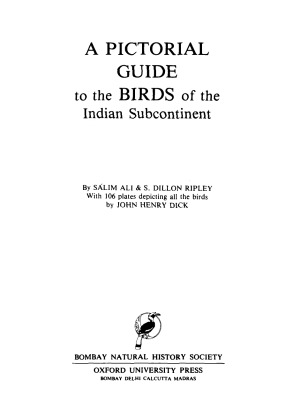 A Pictorial Guide to Birds of the Indian Subcontinent