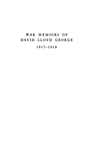 War memoirs of David Lloyd George 1914-1915