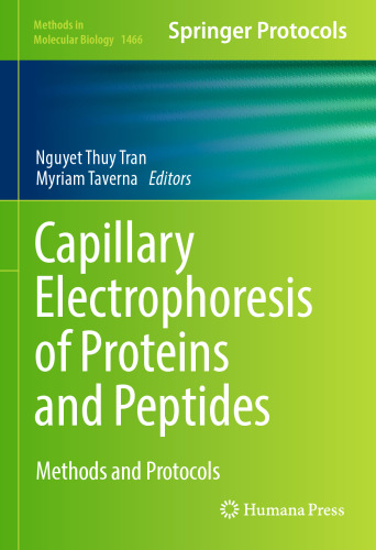 Capillary Electrophoresis of Proteins and Peptides: Methods and Protocols