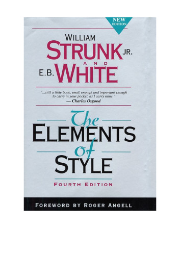 The Elements of Style, Fourth Edition
