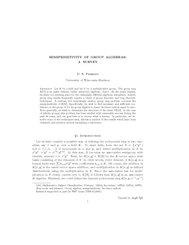Semiprimitivity of group algebras: a survey