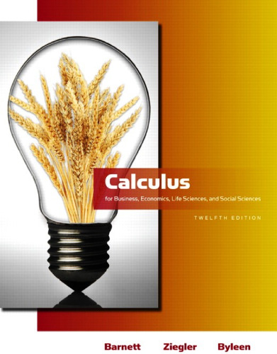 Calculus for Business, Economics, Life Sciences and Social Sciences