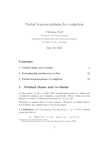 Partial homomorphisms for coalgebras