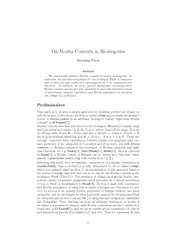 On Morita Contexts in Bicategories