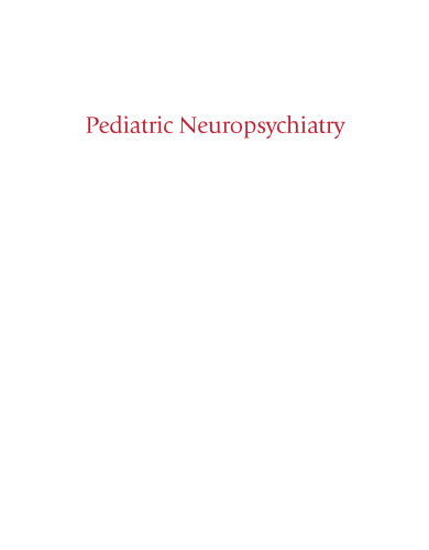 Pediatric Neuropsychiatry