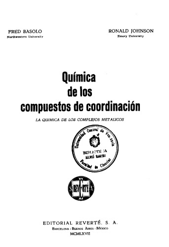 Quimica de los Compuestos de Coordinación