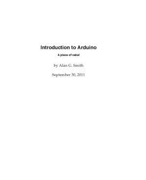 Introduction to Arduino  A piece of cake