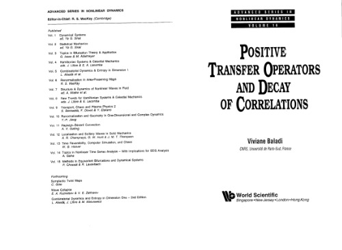 Positive transfer operators and decay of correlations