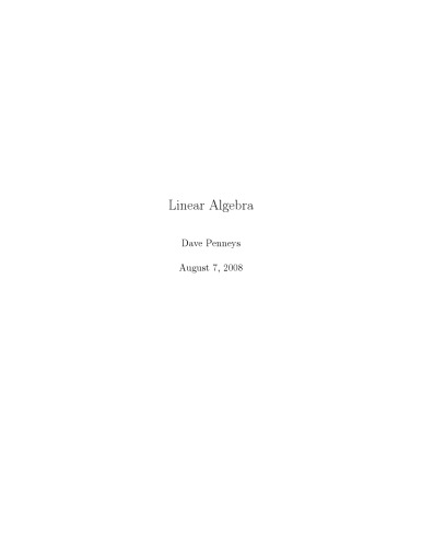 Linear Algebra