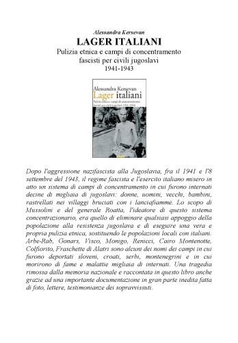 Lager italiani. Pulizia etnica e campi di concentramento fascisti per civili jugoslavi 1941-1943