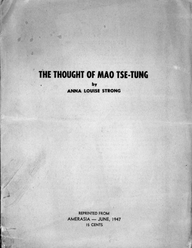 The Thought of Mao Tse-Tung