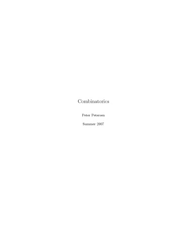 Combinatorics