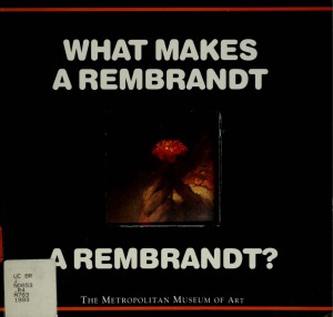What Makes a Rembrandt a Rembrandt