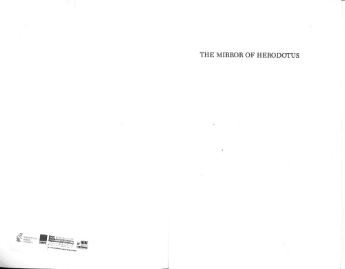The mirror of Herodotus: the representation of the other in the writing of history