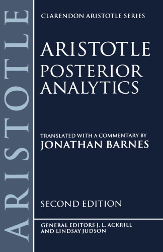 Aristotle: Posterior Analytics