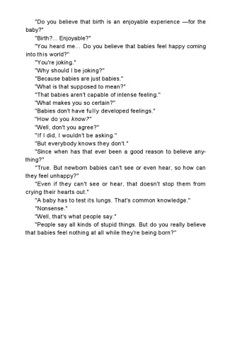 Birth without violence