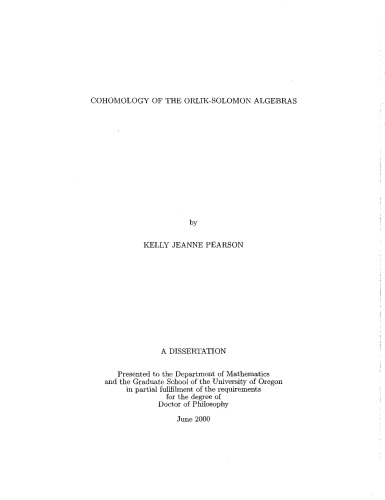 Cohomology of the Orlik-Solomon algebras