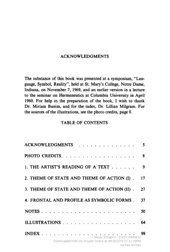 Words and Pictures. On the Literal and the Symbolic in the Illustration of a Text