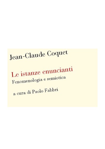 Le istanze enuncianti