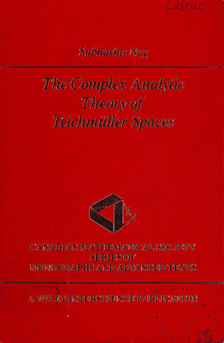 The Complex Analytic Theory of Teichmuller Spaces