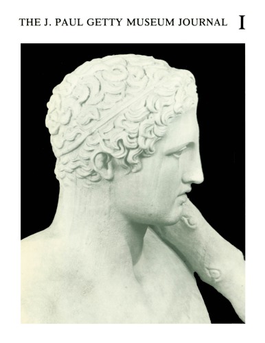 J. Paul Getty Museum journal: Bernardo Ashmole octogenario de Museo Gettiano benemerenti pars prima