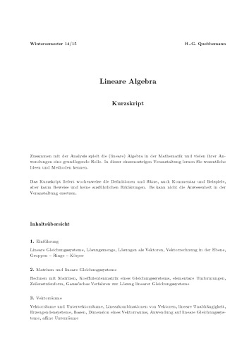 Lineare Algebra
