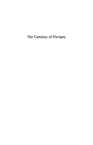 The cartulary of Flavigny, 717-1113