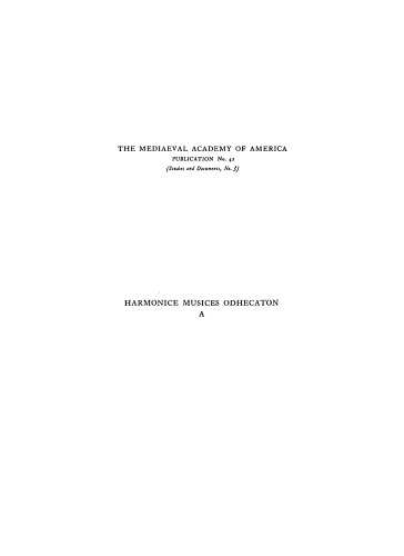 Harmonice musices odhecaton A