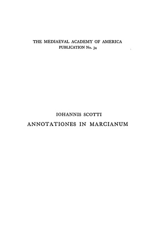 Johannis Scotti Annotationes in Marcianum