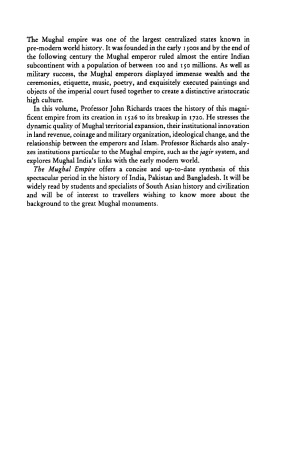 The Mughal Empire (The New Cambridge History of India)