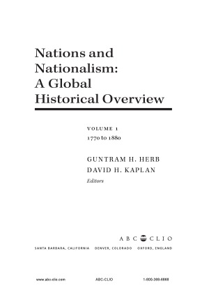 Nations and Nationalism [4 volumes]  A Global Historical Overview