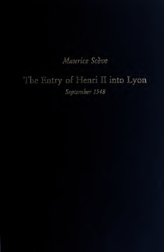 The entry of Henri II into Lyon : September 1548