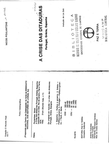 A crise das ditaduras