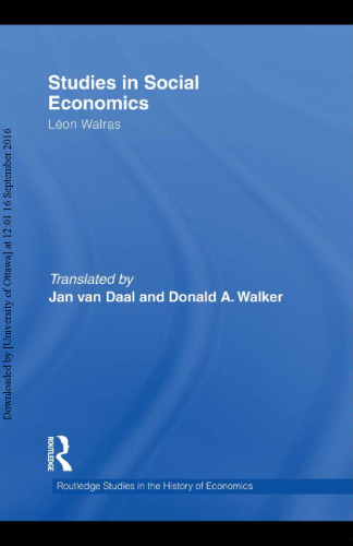 Studies in Social Economics