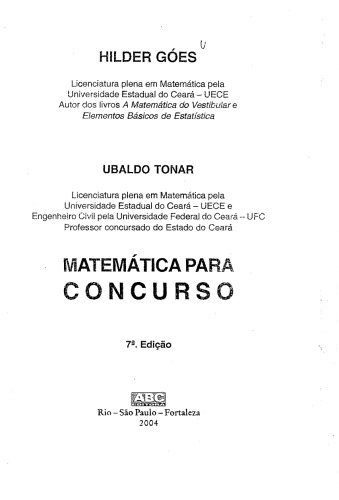 Matemática para Concurso