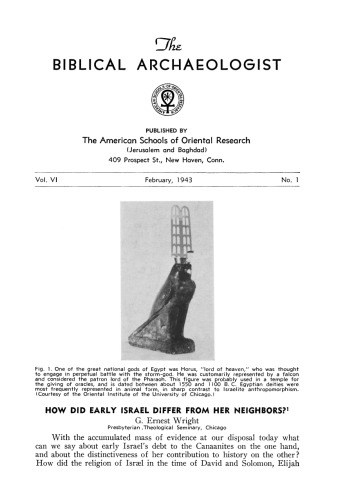 The Biblical Archaeologist - Vol.6, N.1
